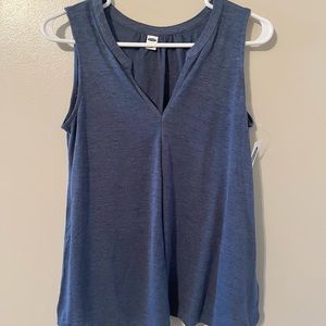 Old Navy Womens Sleeveless Top Navy V Neck Size XS NWT